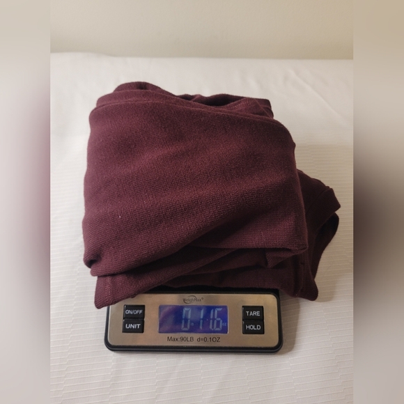 Revolve Monrow Knit Merlot Faux Wrap Dress sz S HD0412 - Picture 9 of 9